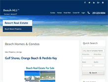 Tablet Screenshot of beachmls.net